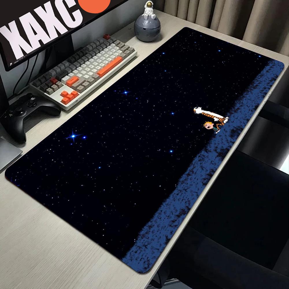 Comic CCalvin and HHobbes Mousepad Computer Laptop Gamer Pad PC Gaming Accessories Desk Mats