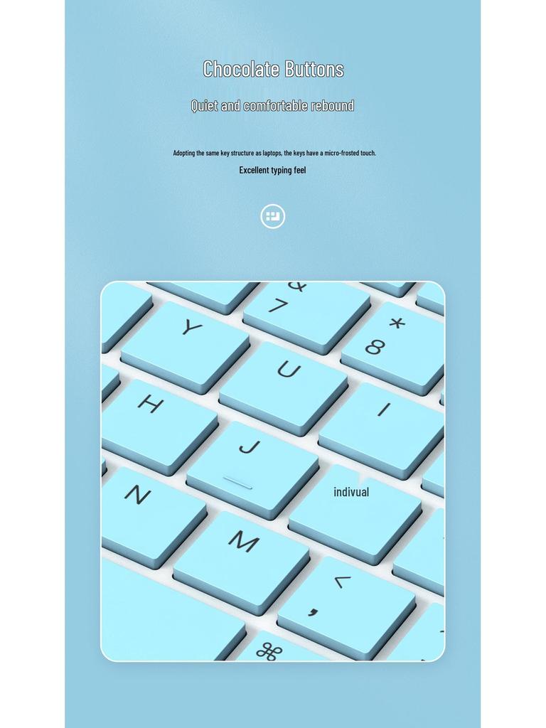 Universal Silent Rechargeable Bluetooth Keyboard for iPad, Mobile Phone, and Tablet