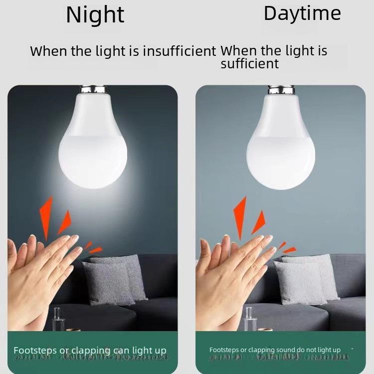 86-Type Concealed LED Light Corridor Voice Control Switch Panel with Sound and Light Delay