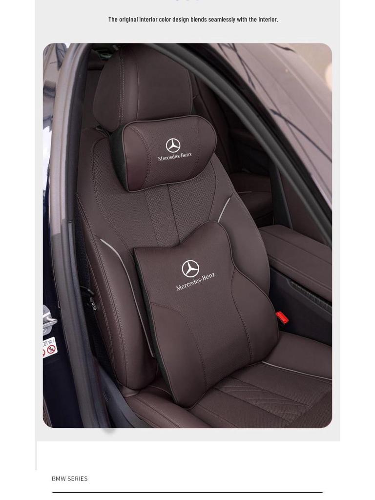 Compatible with Mercedes-Benz Models: S-Class, C-Class, A/E-Class, E300L, GLA, GLC, GLE, Maybach Headrests.
