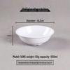 Melamine Breakfast Bowl - Imitation Porcelain, Inverted Rim for Porridge, Soy Milk, Hulatang, Rice Noodles, and Wontons Special.