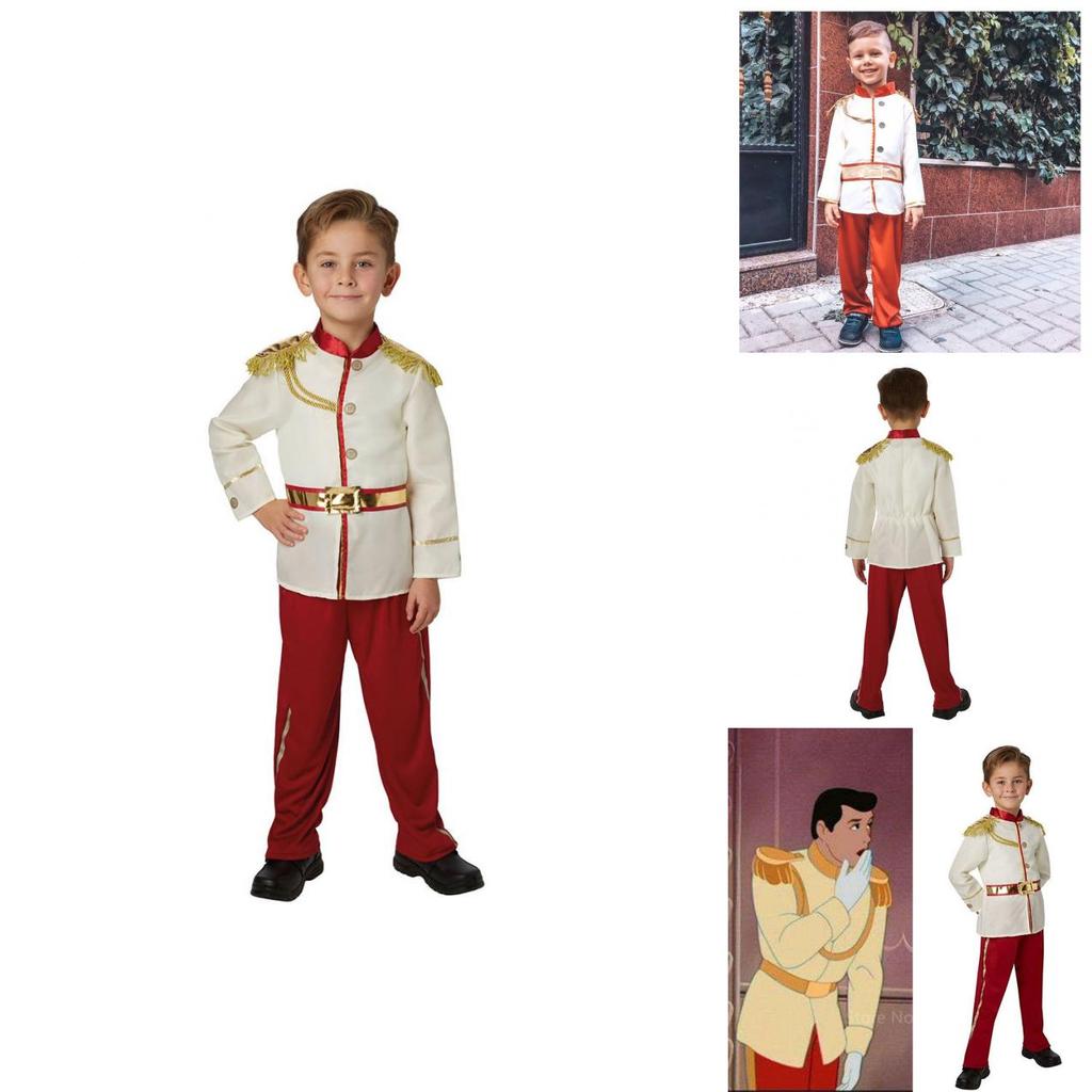 Bezauberndes Anime Schneewittchen Prinz Charming Cosplay Kostüm für Weihnachten Maskerade