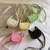 Trendy Mini Crossbody Bag For Kids Stylish Pu Leather Fashionable Saddle Purse For Outings