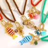 High-End Ocean-Inspired Beaded Necklace with Starfish and Seashell Pendant for Women