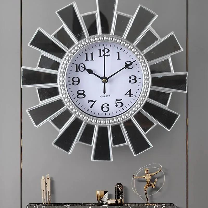 Modern Home Wall Decoration Clock Font Clear Wall Clock Travel Time Accurate Border Three-dimensional Hanging Quartz Clock