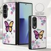 Romantic Butterfly Case For Samsung Z Fold 8 Ultra 7 6 5 Luxury Leather Skin Hard Folding Phone Cover For Galaxy Z Fold8 Fold7 Fold6