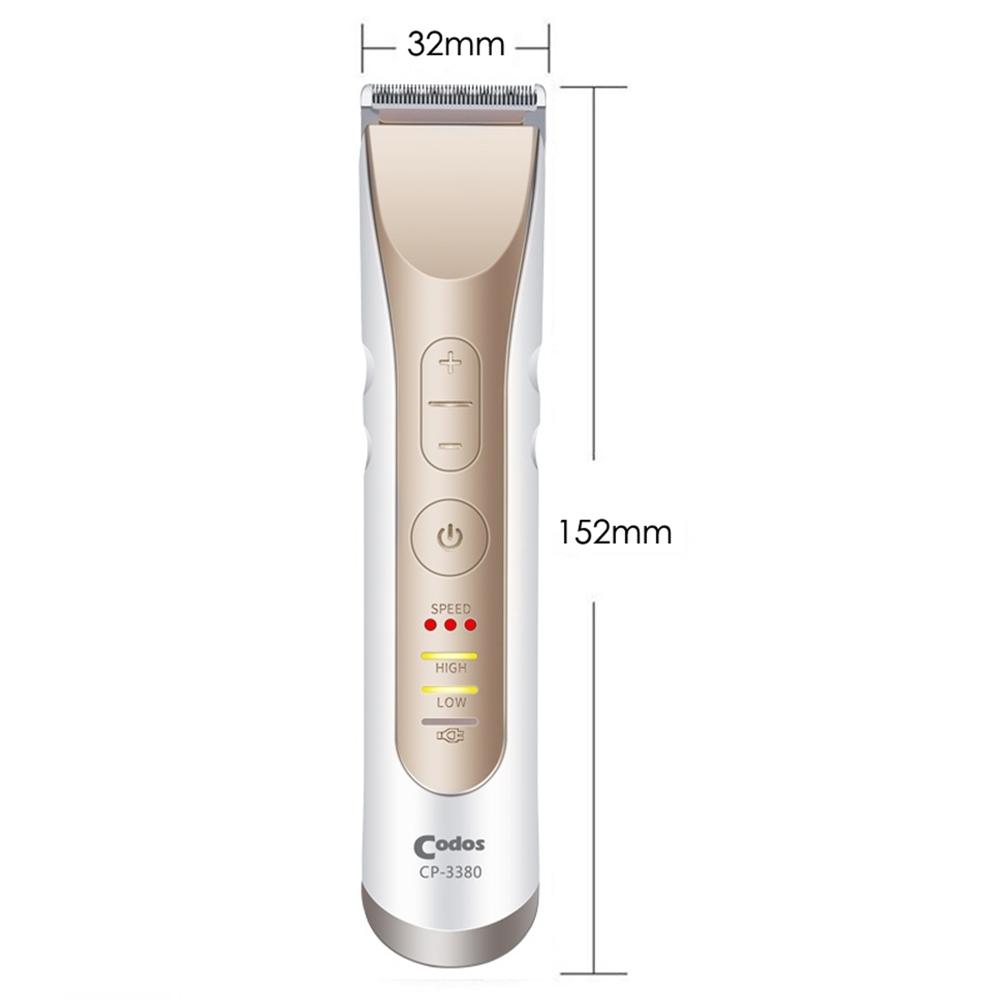 Codos CP3380 Mi Pet Trimmer Shaver Rechargeable Cat Dog Clipper Electric Pets H Cutter Groomg Hcut He Steel Bde