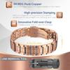 Bracciale Premium in Rame Puro per Uomo con Chiusura Déployante Design Braccialetto Gioielli Regali
