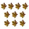 10PCS Bright Fabric Maple Cutouts Fall Party Decoration Supplies X3UC
