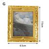 1:12 Dollhouse Miniature Oil Painting Decoration Dollhouse Accessories Painting