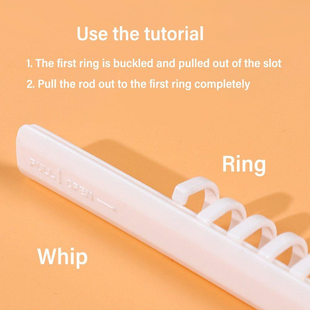 20/26 Hole Loose-leaf Binding Strip Drawing Rod Type Binding Clips  Album Binding Accessories