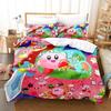 2026 Cartoon Roze Ster Kirby Bondgenoten Dekbedovertrek Kussensloop Beddengoed Set Volwassene Jongen Meisje Slaapkamer Decoratie Enkel Dubbel Groot Formaat
