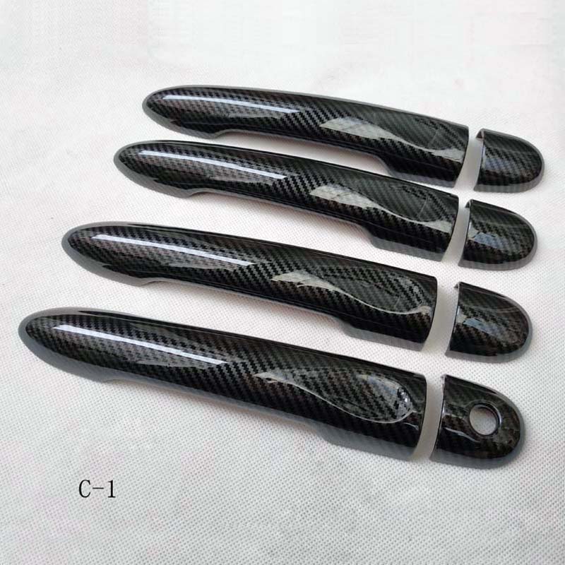 Door Handle Cover for Renault Captur Kaptur Capture Samsung Qm3 2018 2017 2016 2015 2014 Car Accessoires Imatation Carbon Fiber