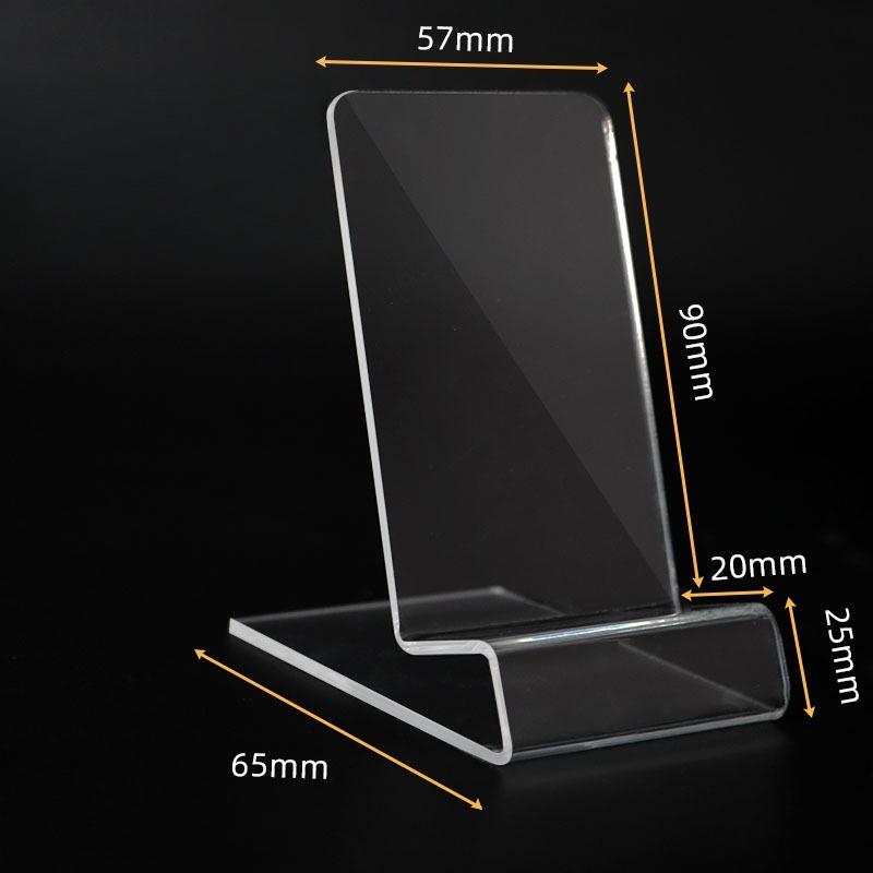 Support d'affichage de comptoir pour téléphone portable Support de bureau multi-formes pour affichage de console de jeu Plusieurs options pour des présentoirs en acrylique à haute transparence