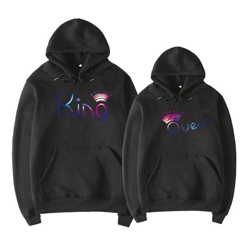 Couple Kingqueen Matching Hoodies Love His And Her Shirts Tops Sweatshirts