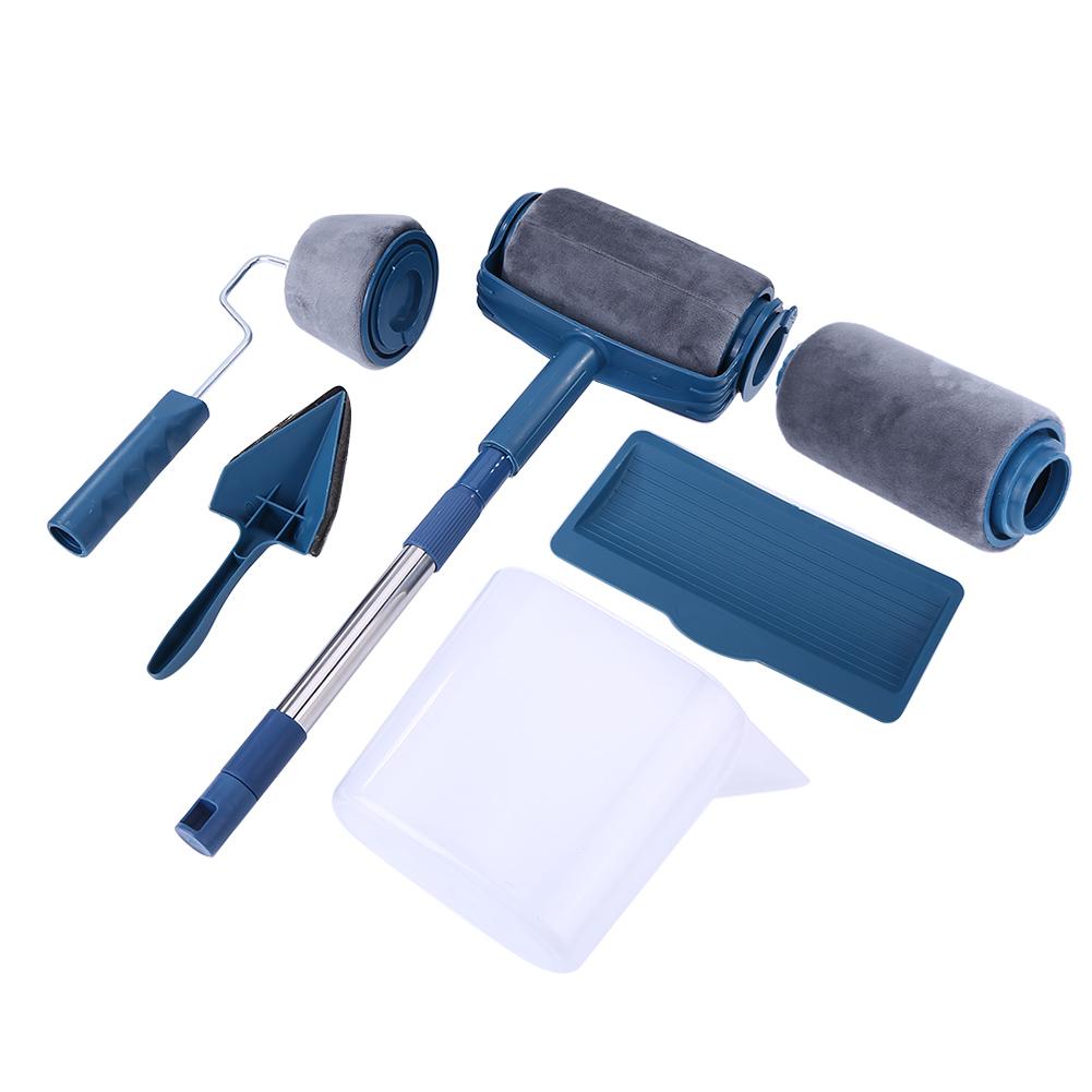 Paint Brush Roller Corner Brushes Set Household Wall Decorative Paint Rolling Brush Professional DIY Painting Brush Handle Tool
