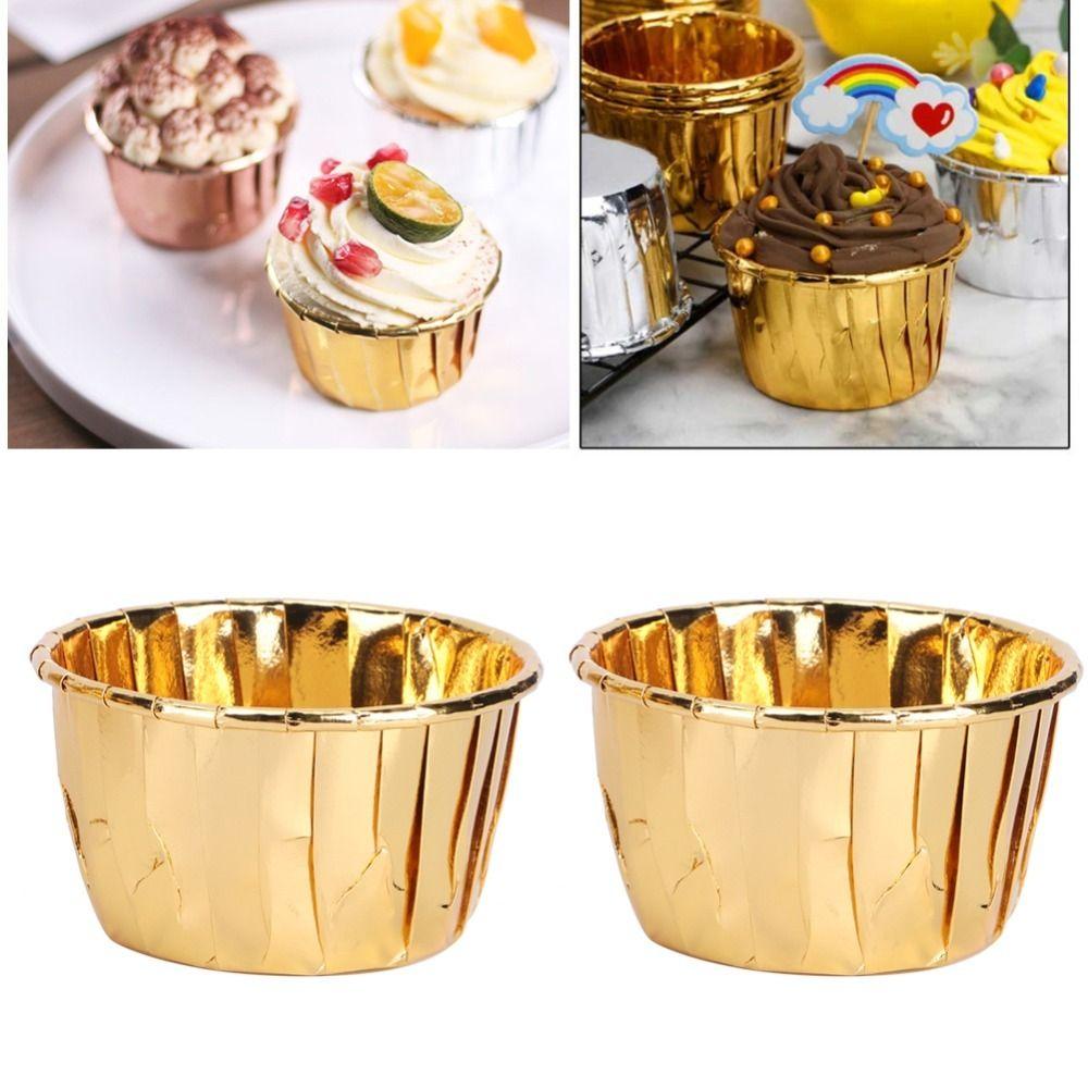Non-stick Cake Cups Heat Resistant Cupcake Cups Thick Little Baking Cups  Party