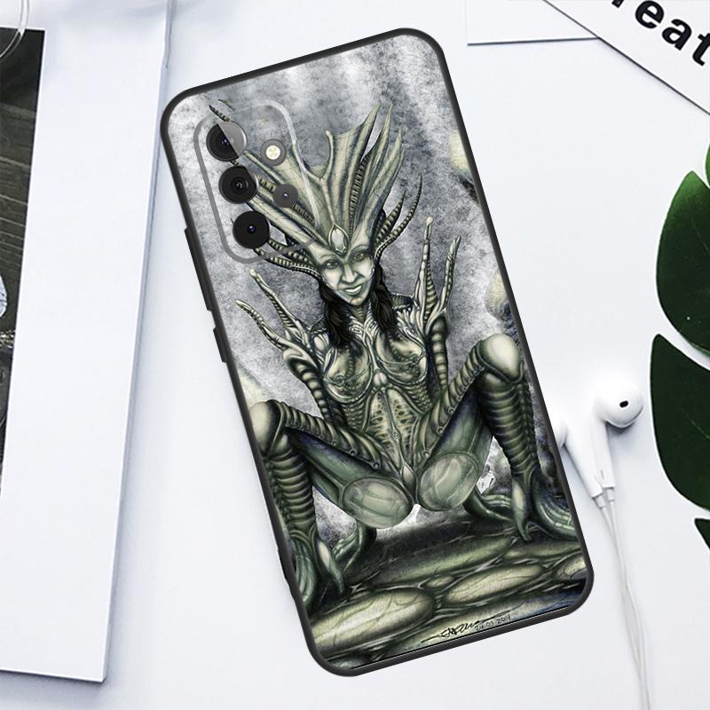 Hr Giger Li II Case For Samsung Galaxy A34 A54 A14 A13 A23 A33 A53 A12 A22 A32 A52 A51 A71 Phone Cover