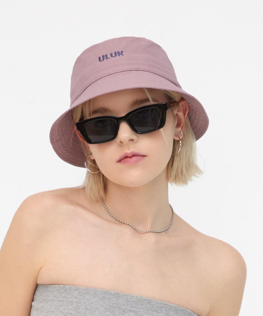 ULUK Essential Embroidered Poly Bucket Hat_Pink