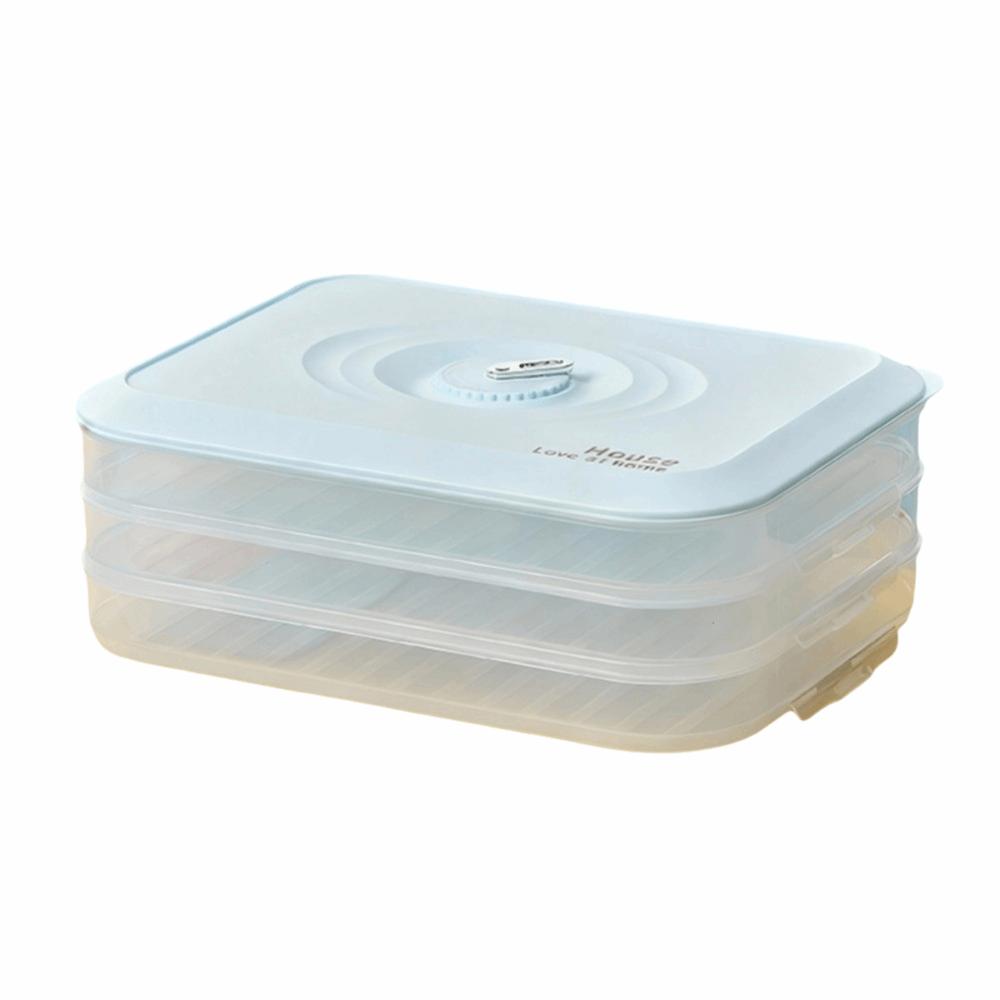 Stackable Dumpling Storage Box Fresh-Keeping Frozen Dumpling Storage Box Refrigerator