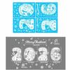 2026 Christmas Window Sticker Santa Claus Pattern Elk Snowman Design Festival Party Sticker Snowflake Motif