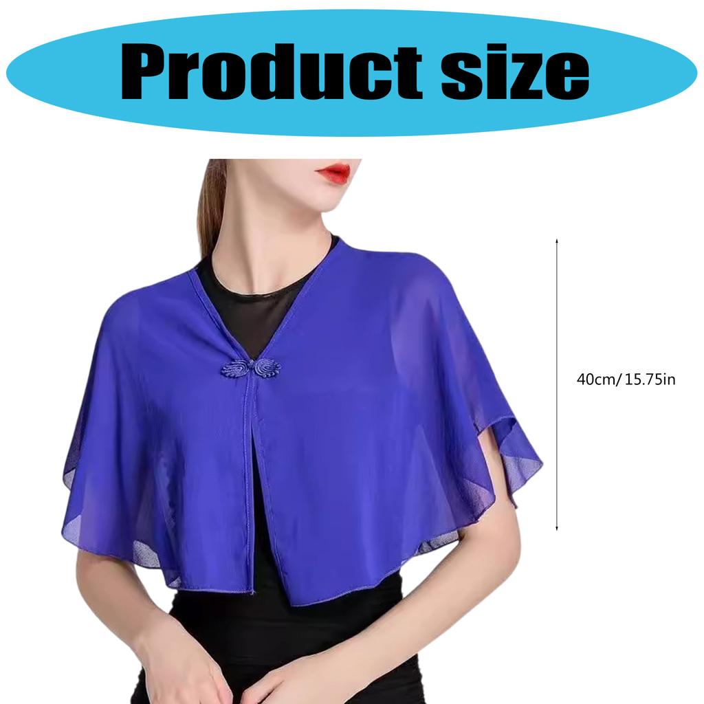 Breathable French Design Chiffon Scarf Stole Thin Shoulder Wrap Fashion Accessory For Casual Wear and Formal Occasion