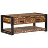 VidaXL Table basse multicolore 90x50x38 cm bois de récupération massif, table latérale, table de salon, table d'accent, bout 4016686