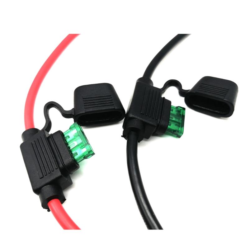 SAE Battery Connector SAE to O Ring Terminal Harness 10AWG 2Pin Quick Disconnect SAE Extension Cable with SAE RP Adapter