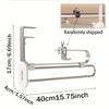 1PCS Pull-out Trouser Hangers,Telescopic Wardrobe Pant Organizer for Save Closet Space,Stainless Steel Adjustable Closet Rod
