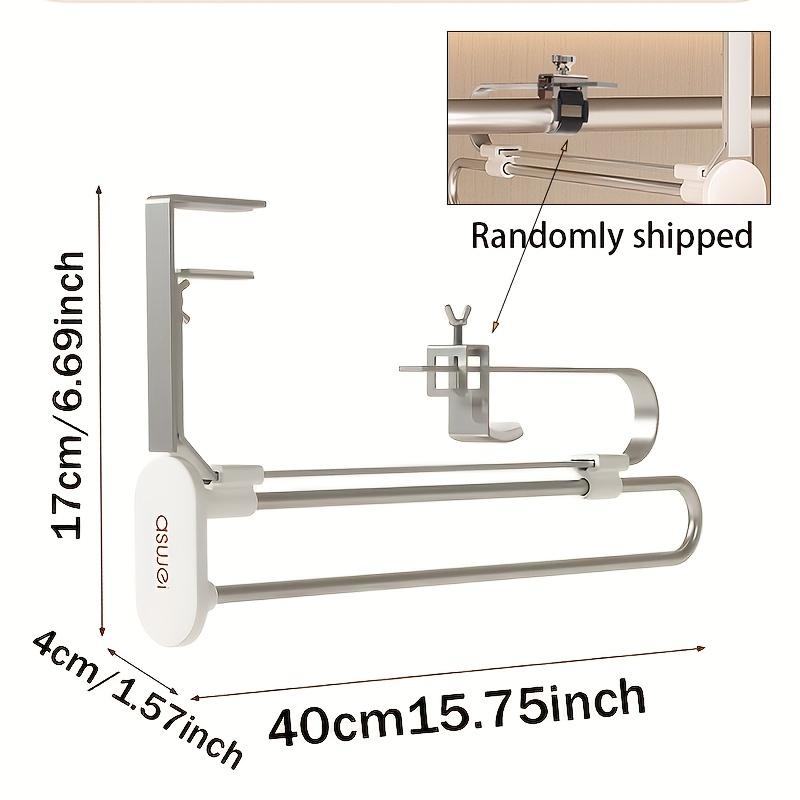 1PCS Pull-out Trouser Hangers,Telescopic Wardrobe Pant Organizer for Save Closet Space,Stainless Steel Adjustable Closet Rod