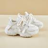 Spring student Xiaobai dad shoes women's mesh breathable niche casual single shoes thick-soled heightening sports shoes