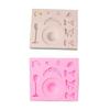 Hat Bowknot Flower Silicone Mold Fondant Mould Baking DIY Supplies Nonstick