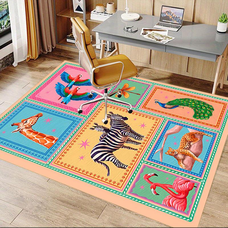 1PC animal pattern Extra Large Non Slip Floor carpet, Office, family, bedroom, Studio Large Area Rug Indoor Rugs, Vibrant Colors