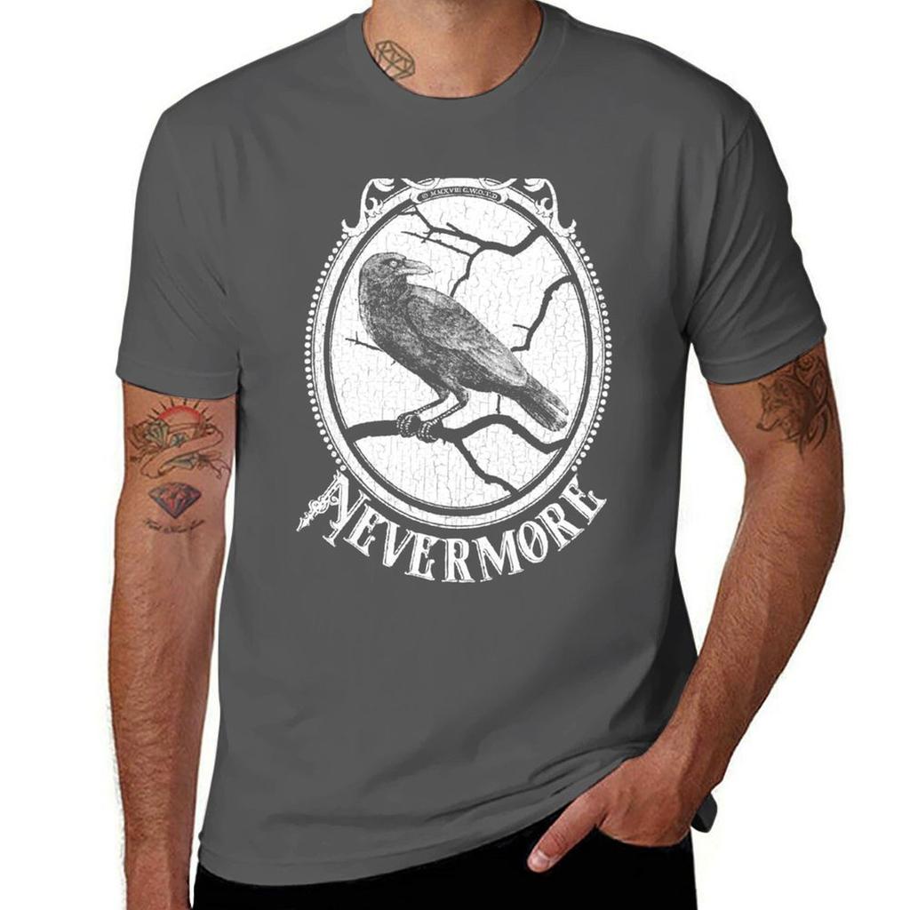 Nevermore Gothic Raven Edgar Allan Poe TShirt Soft Durable Cotton TShirt