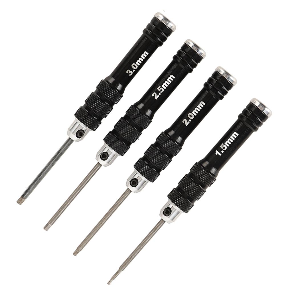 4 Stück Schraubendreher Ultraharter Rutschfester Griff Langlebig Rostfrei Schraubendreher-Set zum Reparieren Typ A
