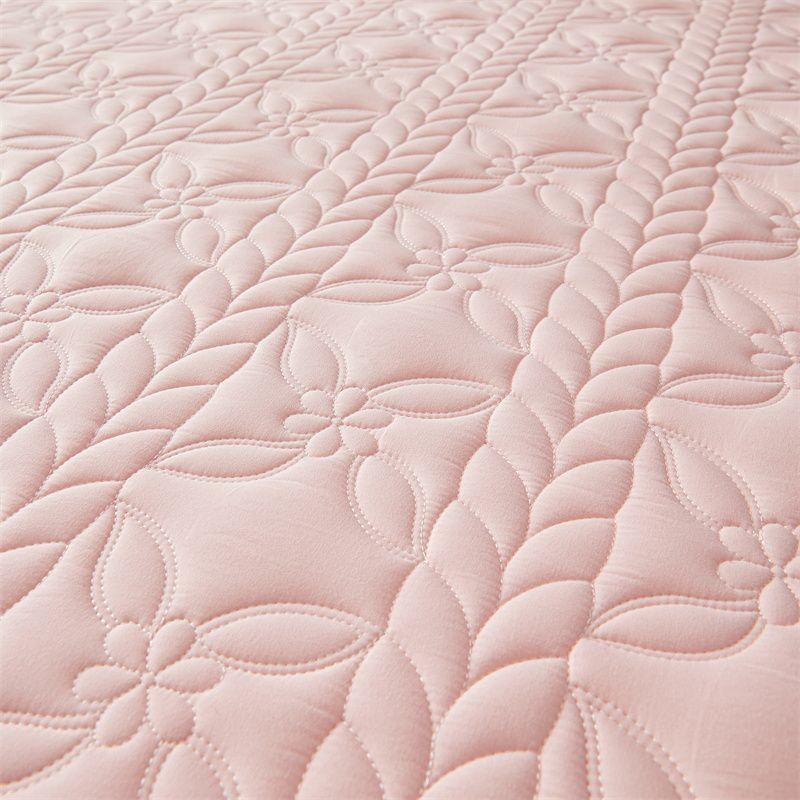 3PCS Padded Quilted Bed Skirt Set with Lace Embellishment, Includes 1 Bed Skirt and 2 Pillowcases, Easy Installation, Breathable , Ideal for Bedroom