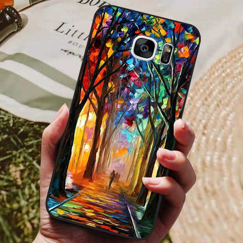 For Samsung Galaxy S7 Edge Silicone Case Cute Pattern Soft TPU Phone Cover For Samsung Galaxy S6 S7 S 7 Edge Back Cover Bumper