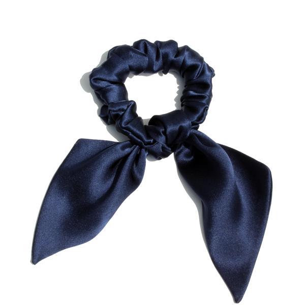 

100% резинки для волос из чистого шелка с кроличьими ушками, бант, узел, резинка для волос, эластичные резинки, держатель для хвостика для женщин, девочек, 1 штука