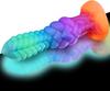 Luminous Kaleidoscope Liquid Silicone Strong Suction Cup  Anal Plug  Posterior Expansion  Masturbator Sex Toy