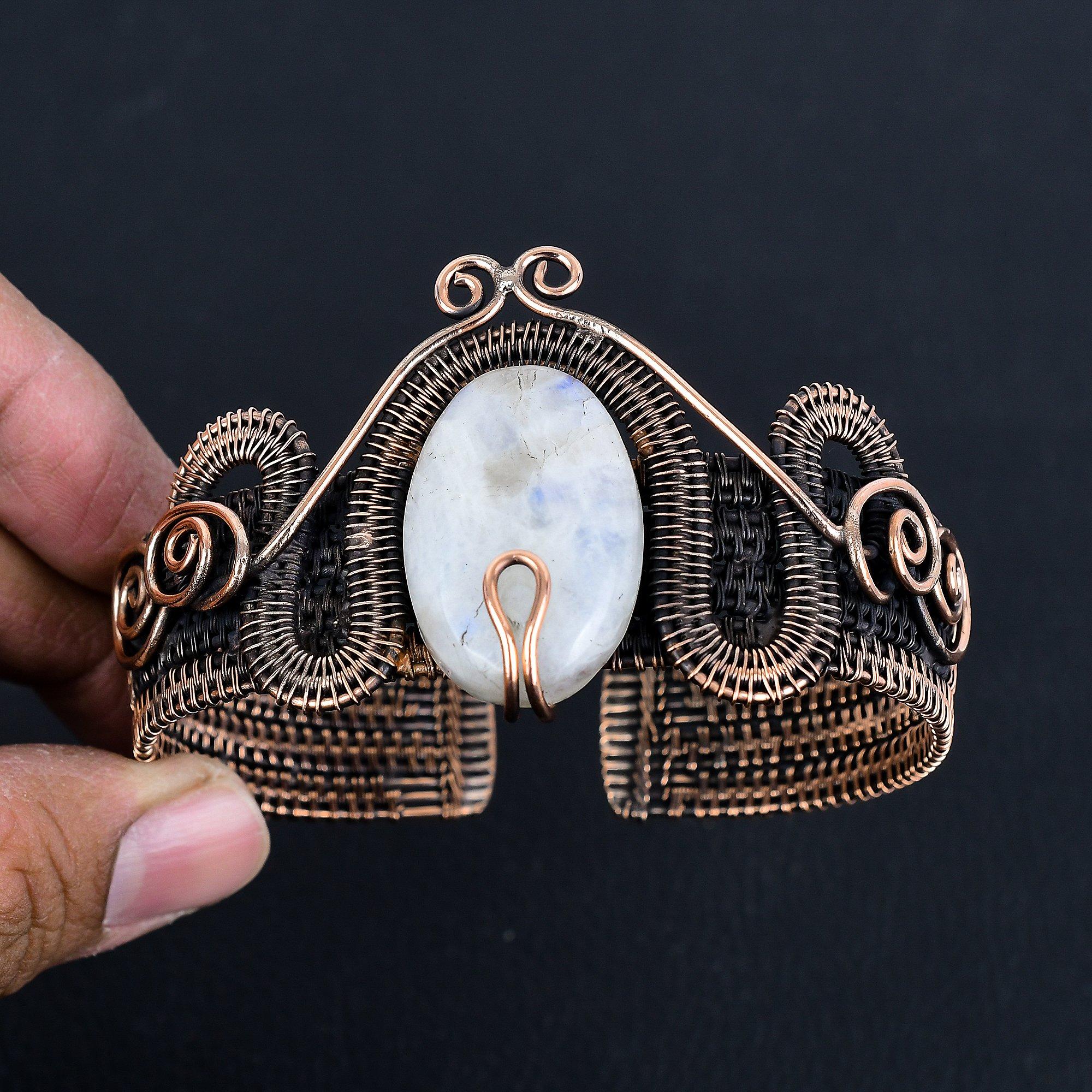 

Браслет с радужным лунным камнем, ювелирные изделия из драгоценных камней, браслет из чистого серебра 925 пробы, красивый ювелирный браслет ручной работы