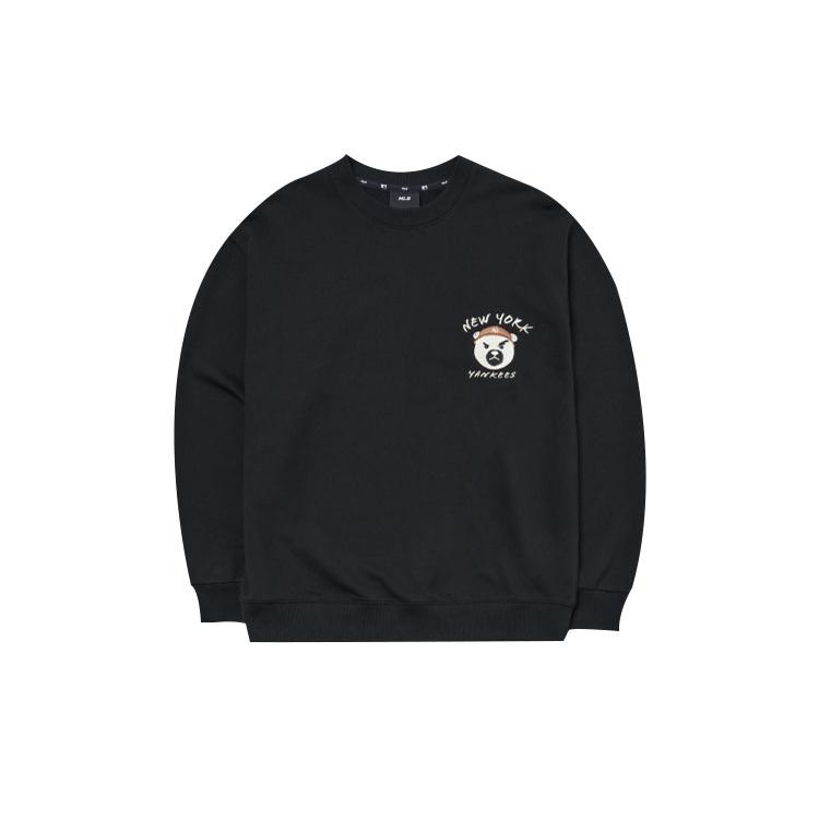 New MLB Sweatshirts Unisex Black 3AMTE0124-50BKS