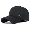 Mens Winter Warm Baseball Cap with Ear Flaps Windproof Dad Hat