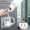 Plug Switch E27 Lamp Base with Switch Adjustable Flexible Light Holder Durable Direct Plug  Bedroom