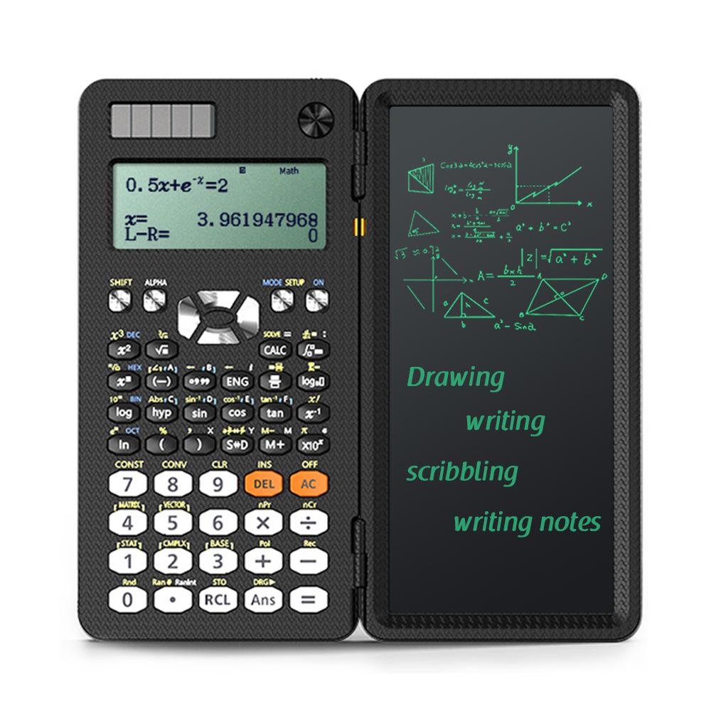 

991ES Настольный научный калькулятор с блокнотом Графический калькулятор Многофункциональный ЖК-дисплей Письмо чёрный