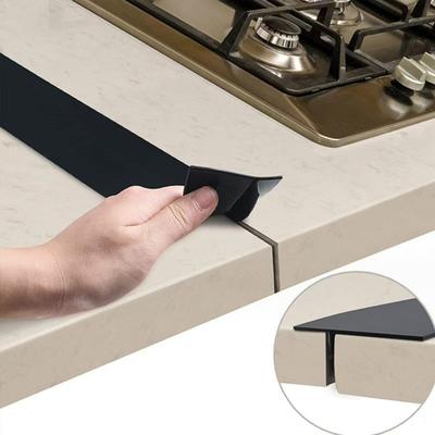 1/2Pcs Silicone Stove Gap Cover Kitchen Stovetop Counter Oven Gap Filler Spill