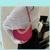 Fashionable Felt Bag Stylish Retro Simple Chain Crossbody Tote Underarm Handbag