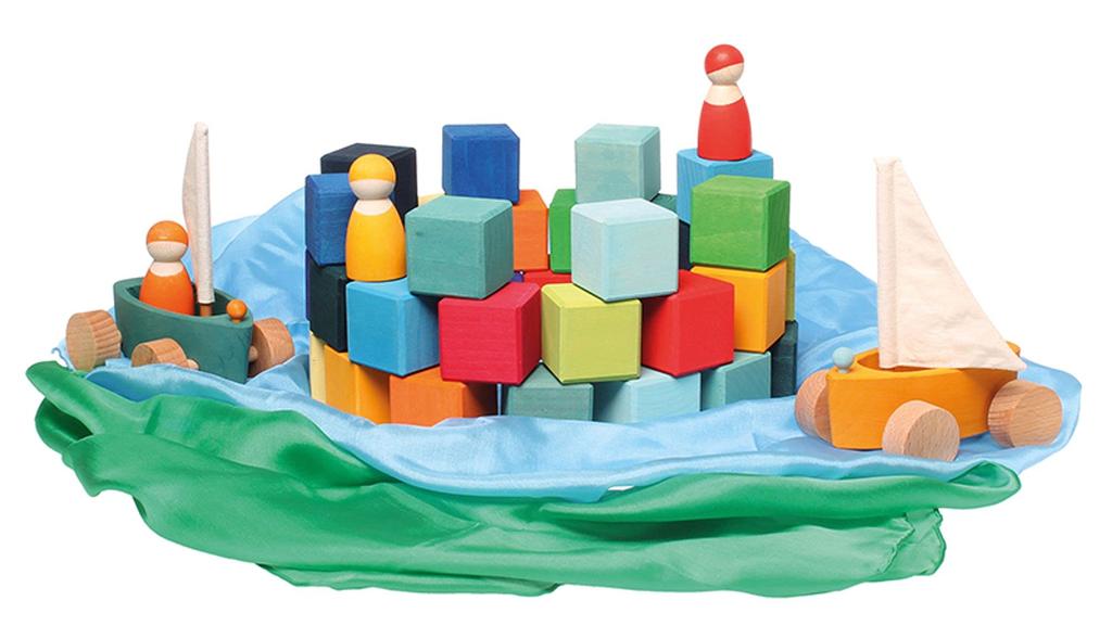 Grimms Rainbow Cubes, Small, 36 pieces (GM43110) [For ages 1 and up]