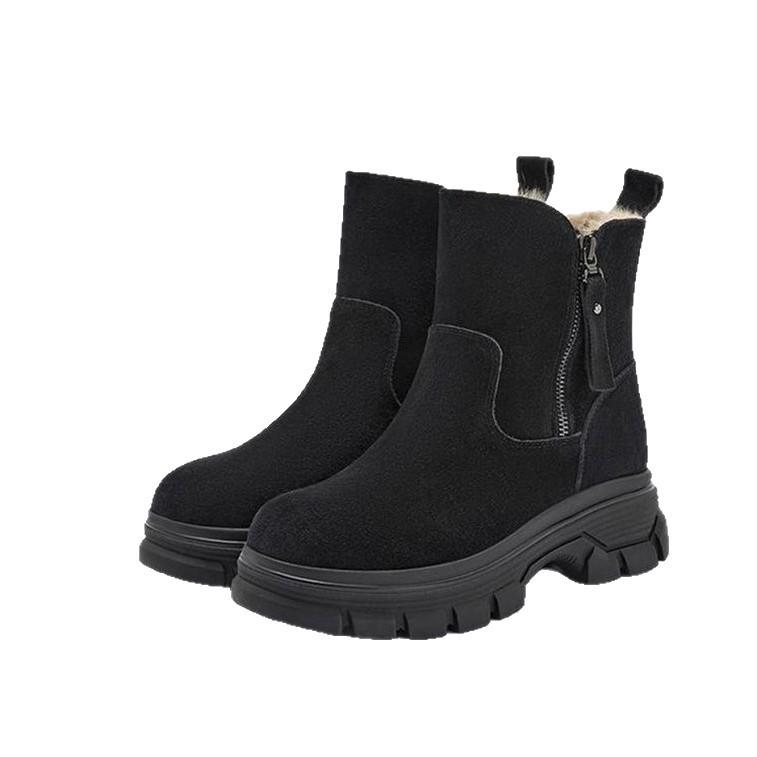 Warm snow boots women's 2025 autumn and winter new velvet Martin boots short boots thickened cotton boots non-slip boots thin boots