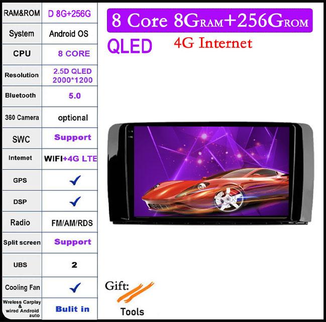 9 Lnch DSP RDS Android 14 For Mercedes Benz R-Class 2005 - 2017 Car Radio Stereo Multimedia Navigation Carplay Auto