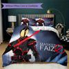 Kamen Rider Faiz Pattern Bedding,Quilt Set Quilt Cover Pillowcase Home Birthday Gift (1*duvet cover+2*pillowcase,without core)DSJT261018057